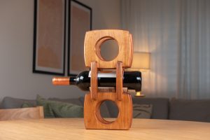 House Lux drveni stalak za vino krug